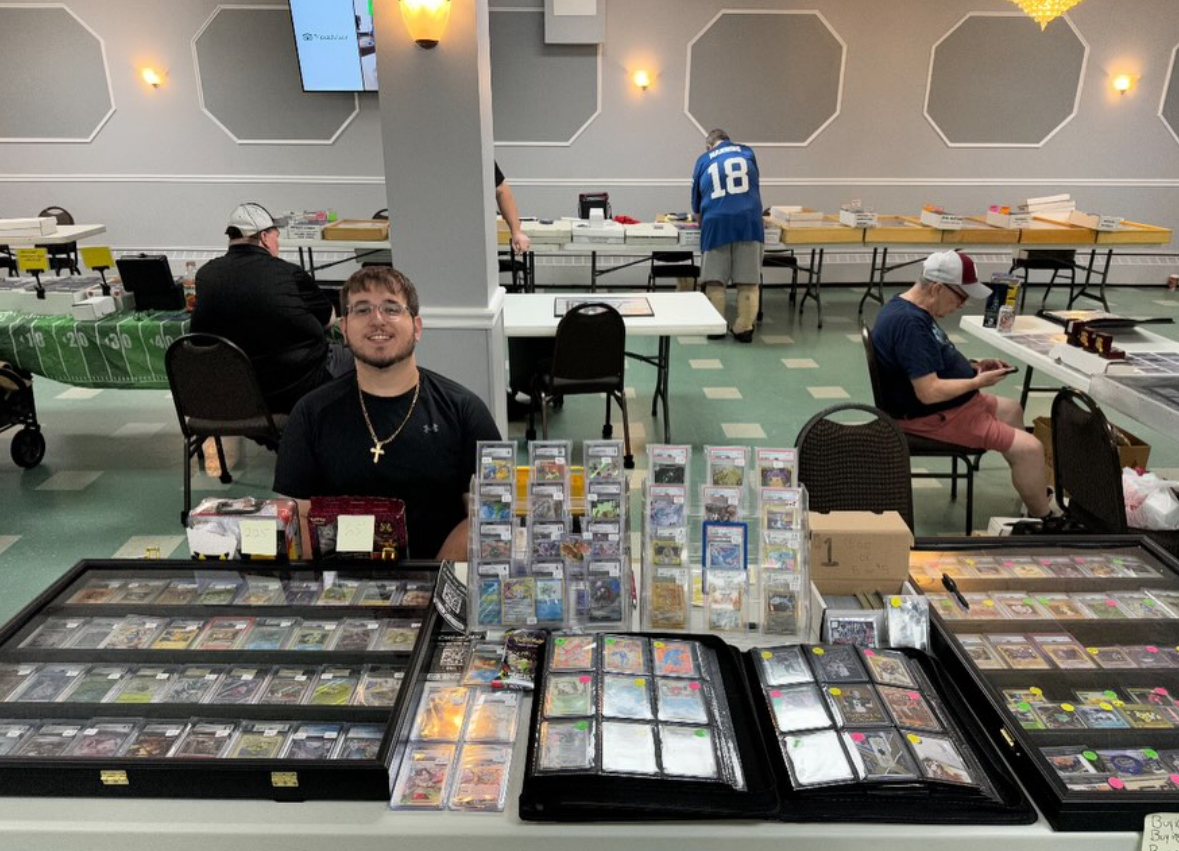 Jam behind a vendor table